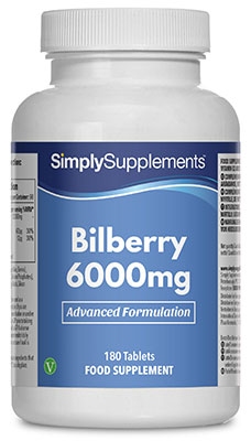 Bilberry Plus 6000mg (180 Tablets)