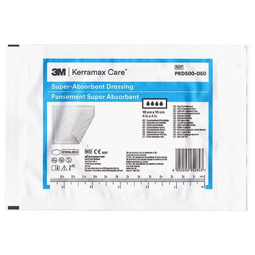 Kerramax Care Single Super-Absorbent Dressing 10x10cm PRD500-050
