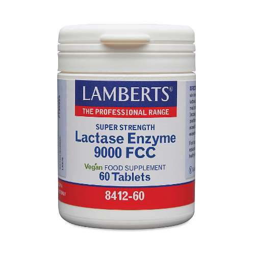 Lamberts Lactase Enzyme 350mg (9000 FCC) Tablets 60
