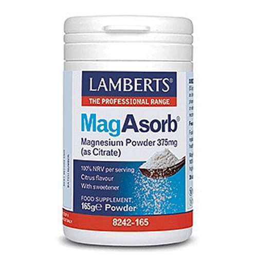 Lamberts MagAsorb Magnesium Powder 375mg 165g