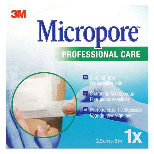 Micropore Surgical Tape 2.5cmx5m Roll