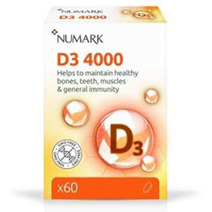 NUMARK Vitamin D3 4000IU x60 Capsules