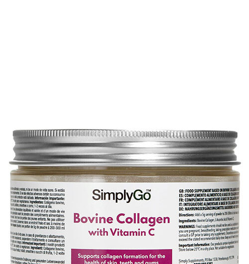 Simplygo Bovine Collagen Vitamin C (200 g Powder)