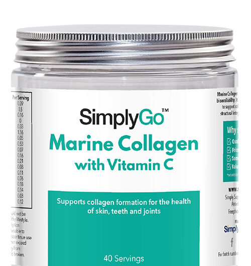 Simplygo Marine Collagen Vitamin C (200 g Powder)