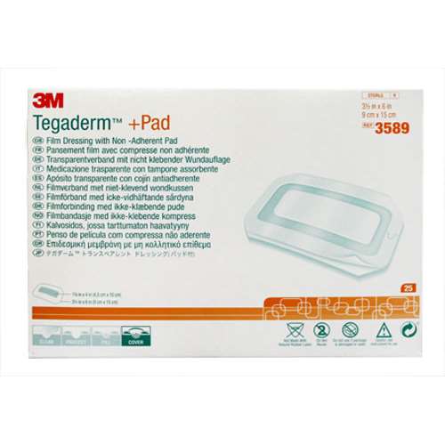 Tegaderm + Pad Dressing 9x15cm - 3589 Box 25 (3589)