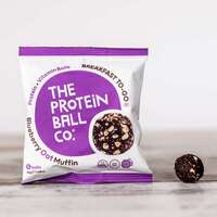 Vegan Protein Balls - A Delicious, Healthy Treat, Blueberry Oat Muffin - Breakfast-To-Go / Box of 10