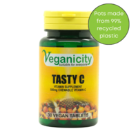 Vegan Tasty C 500mg - Chewable Tablets πpe; Vegan Supplement Store