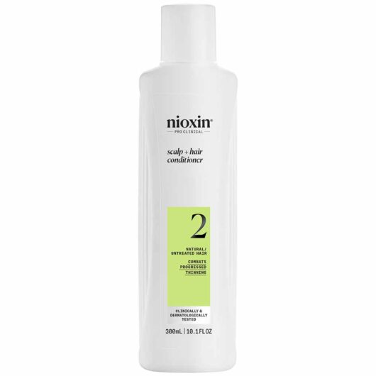 Nioxin System 2 Scalp + Hair Thickening Conditioner for Natural Hair with Progressed Thinning 300ml