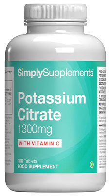 Potassium 1300mg Vitamin C (180 Tablets)