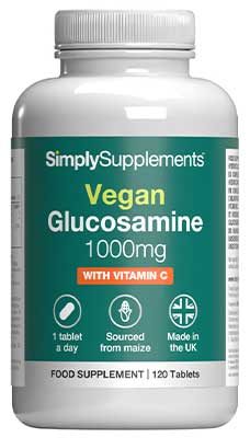Vegetarian Glucosamine Hcl 1000mg Vitamin C 40mg (120 Tablets)