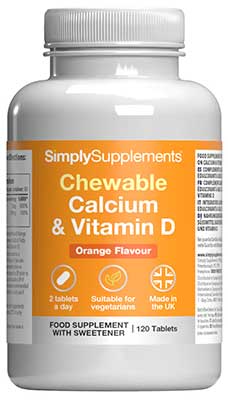 Chewable Calcium Vitamin D (120 Tablets)