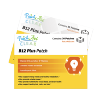 B12 Plus Topical Patch πpe; 30 Clear Topical Patches