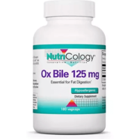 Nutricology Ox Bile πpe; 125mg πpe; 180 Capsules