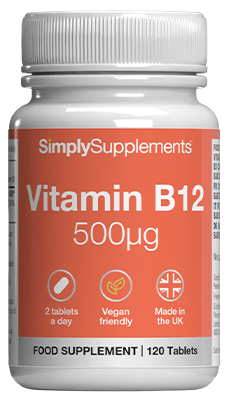 Vitamin B12 500mcg (120 Tablets)