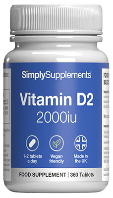 Vitamin D2 2000iu (360 Tablets)