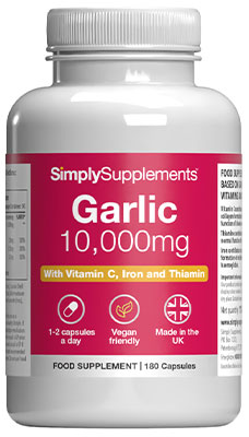 Garlic 10000mg Capsules (180 Capsules)