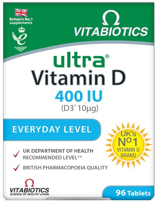 Vitabiotics Ultra Vitamin D 400IU 96 Tablets