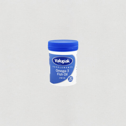 Valupak Omega-3 Fish Oil 1000mg 90 Capsules