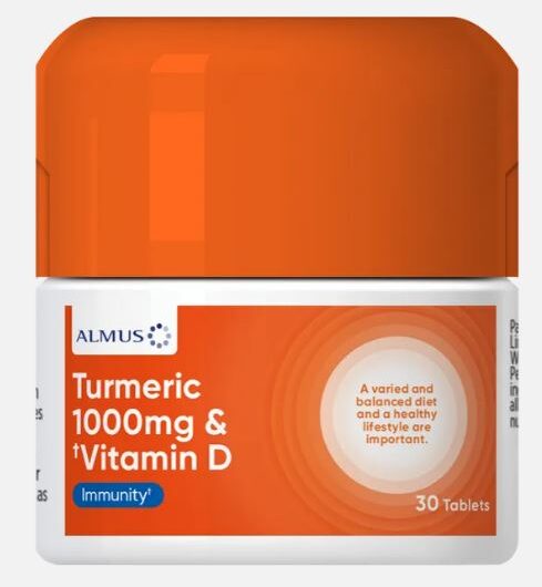 Almus Turmeric 1000mg & Vitamin D 400iu Tablets Pack of 30