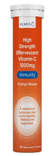 Almus Vitamin C Effervescent High Strength 20 Tablets