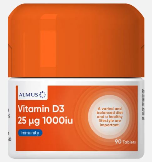 Almus Vitamin D3 25UG 90 Tablet