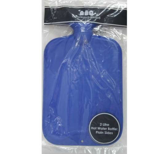 Hot Water Bottle Plain Blue