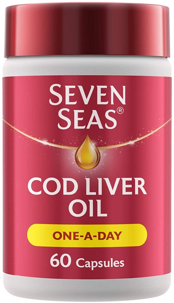 Seven Seas Cod Liver Oil One-A-Day Omega-3 Fish Oil & Vitamin D, 60 Capsules, 2 Months Supply