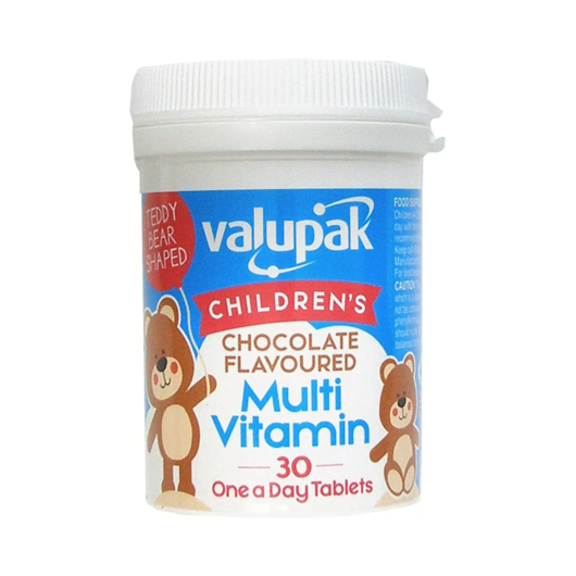 Valupak Children's Chocolate Flavoured Multi Vitamin Tablets 30s