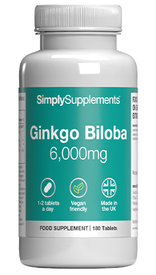 Ginkgo Biloba 6000mg (180 Tablets)