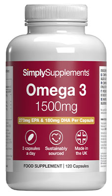 High Strength Omega 3 1500mg (120 Capsules)