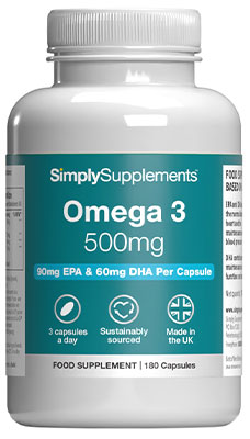 Omega 3 500mg (180 Capsules)