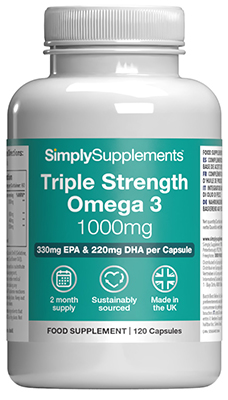 Omega 3 Triple Strength 1000mg (120 Capsules)