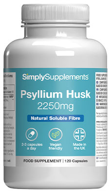 Psyllium Husk 2250mg (120 Capsules)