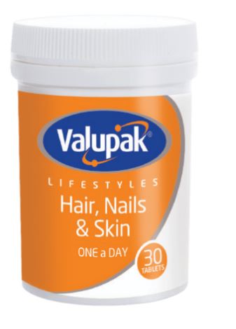 Valupak Hair Nails & Skin Pot - 30 tablets