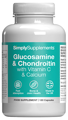 Glucosamine Chondroitin Vit C Calcium (180 Capsules)