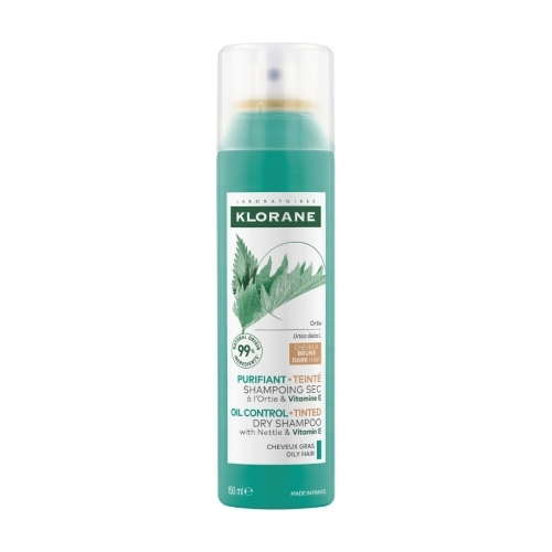 Klorane Nettle Vitamin E Oil Control Tinted Dry Shampoo 150ml