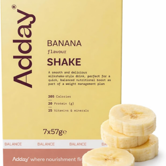 Adday Banana Flavoured Shake 7 Sachets