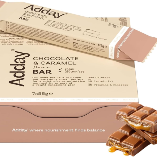 Adday Chocolate & Caramel Flavoured Bars 7 Bars