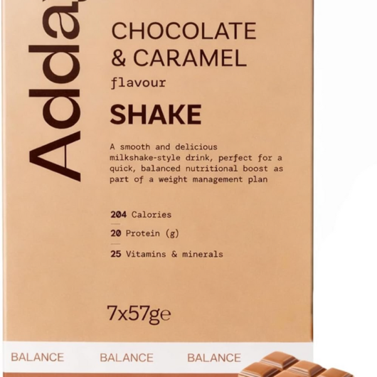 Adday Chocolate & Caramel Flavoured Shake 7 Sachets