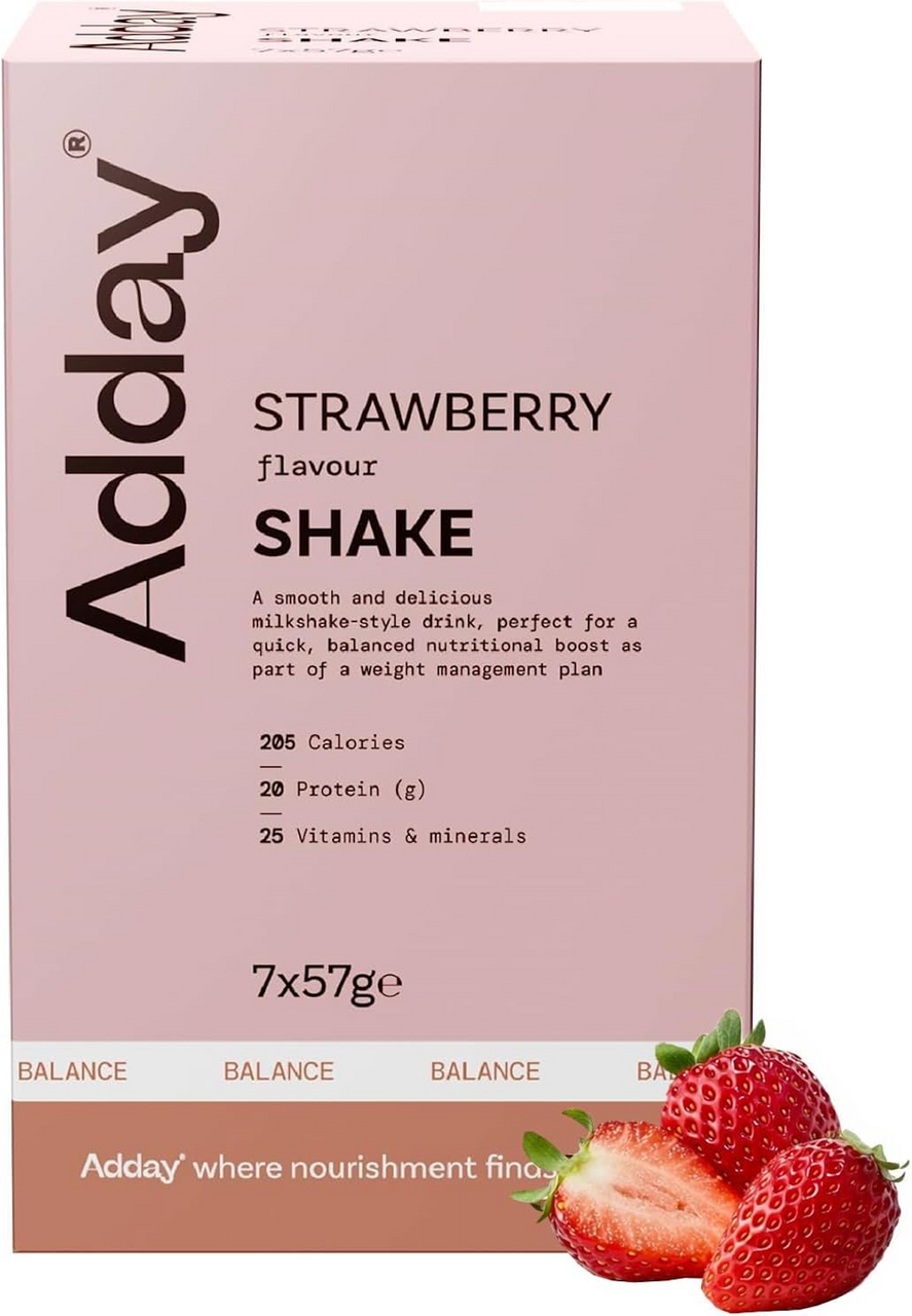Adday Strawberry Flavoured Shake 7 Sachets