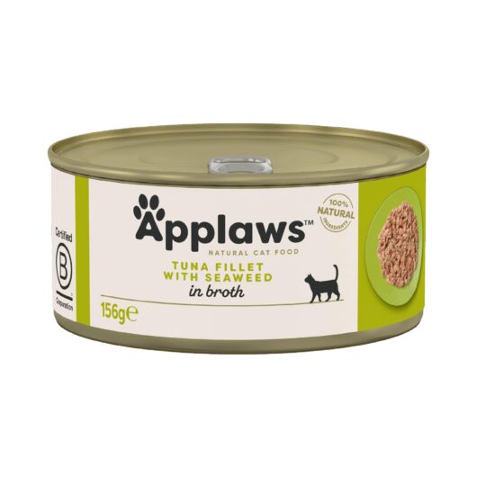 Applaws Adult Wet Cat Food Can Tuna & Seaweed 156g x 24