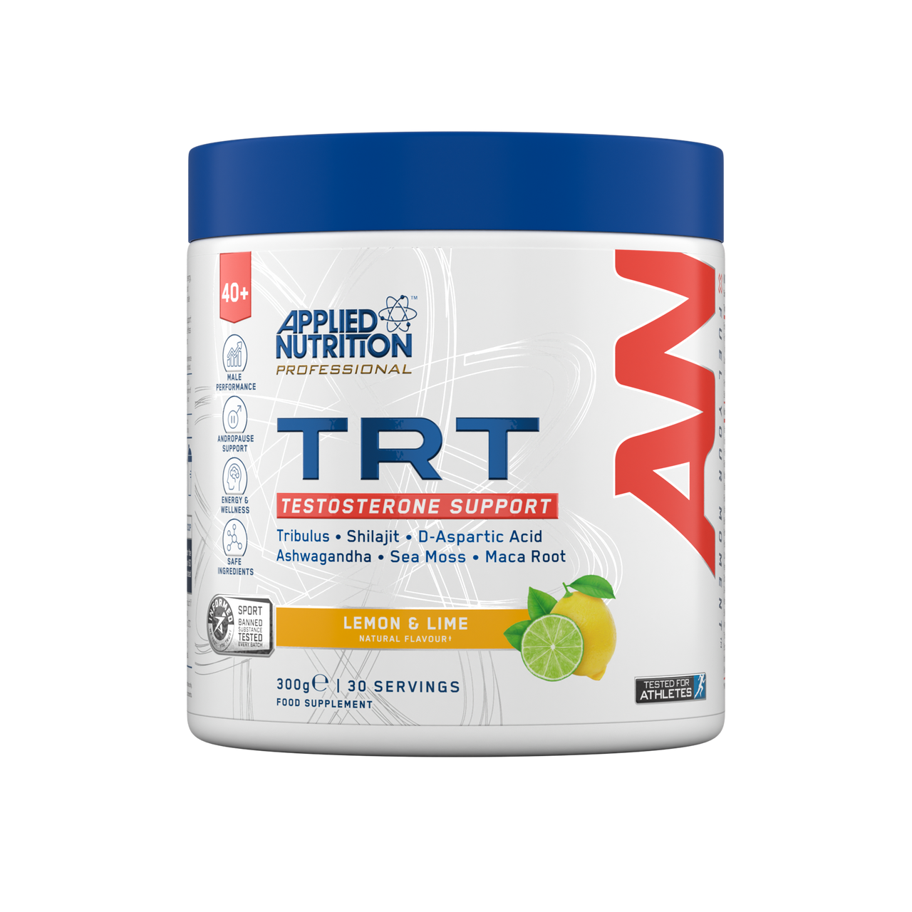 Applied Nutrition TRT Tesosterone Support Powder Lemon & Lime Flavour 300g