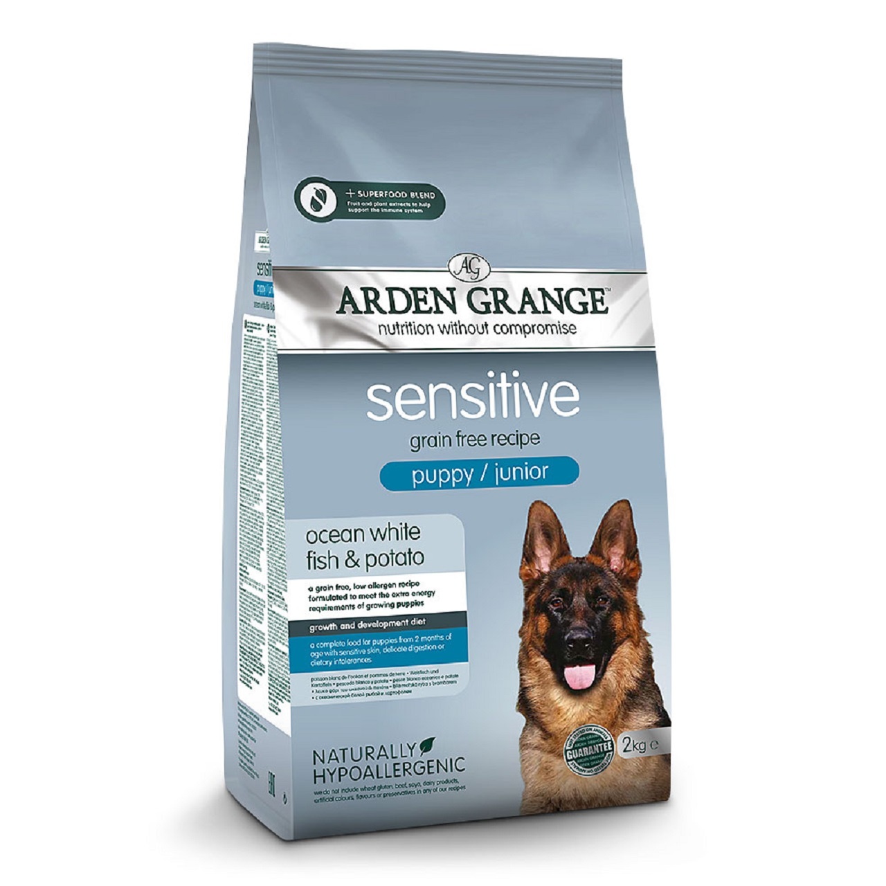 Arden Grange Puppy/Junior Dog Sensitive Ocean Fish & Potato Dry Dog Food