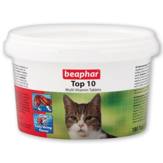 Beaphar Top 10 Vitamin Tablets for Cats