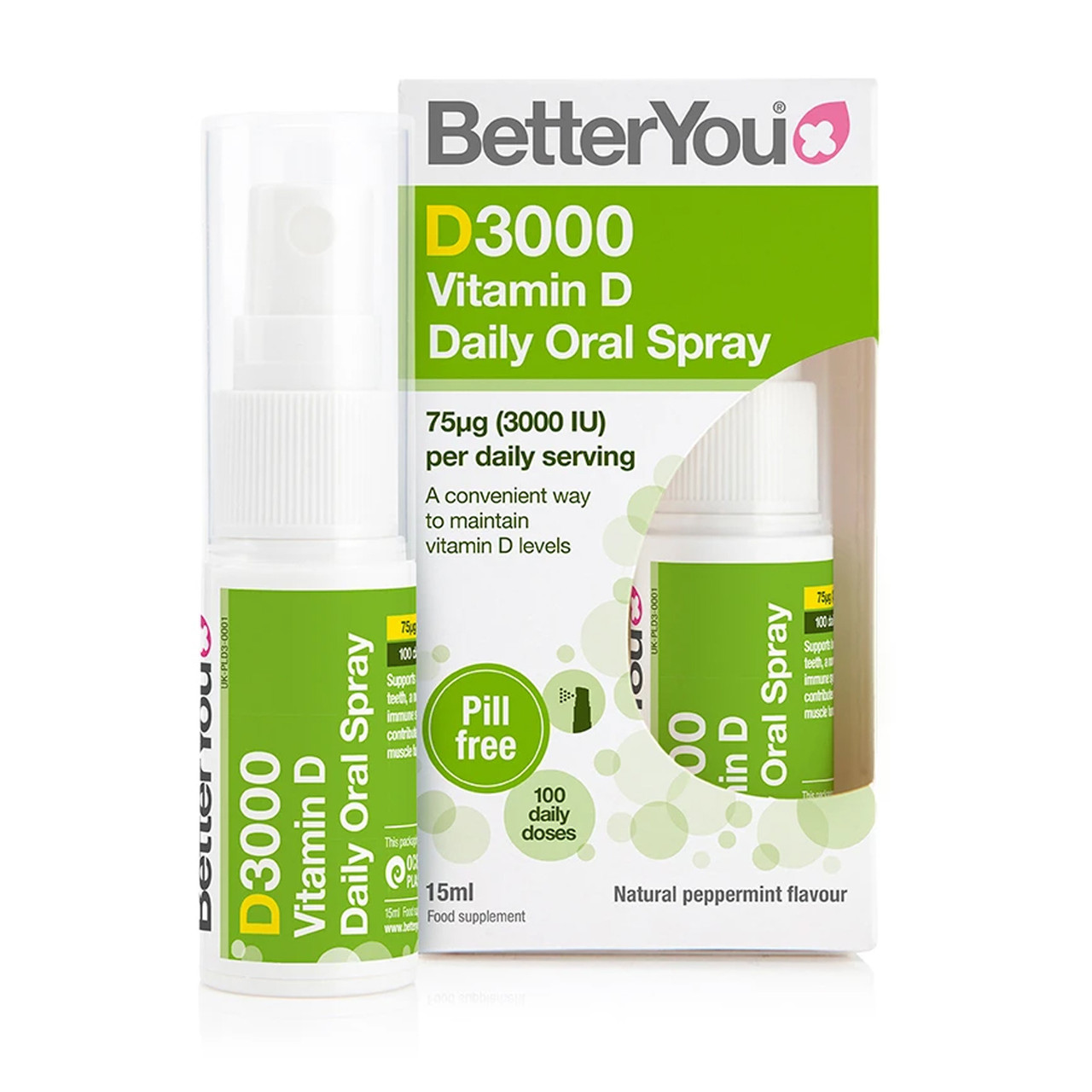BetterYou D3000 Vitamin D Oral Spray 15ml