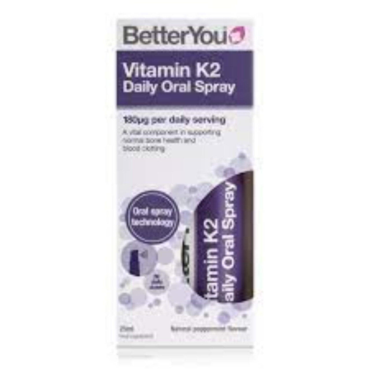 BetterYou Vitamin K2 180mg Oral Spray 25ml