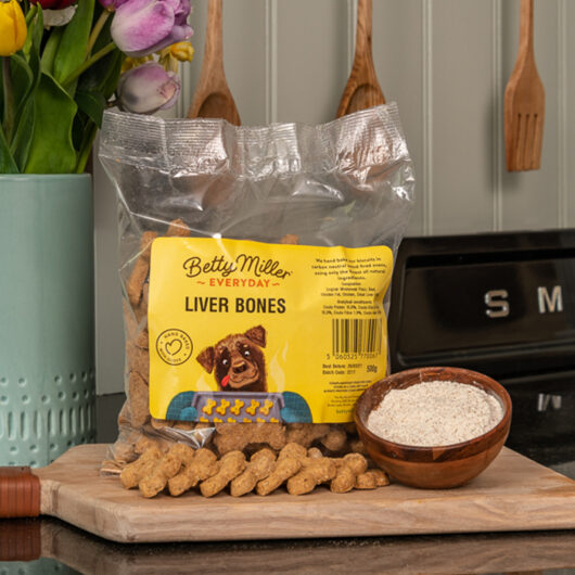 Betty Millers Liver Bone Treats for Dogs 500g