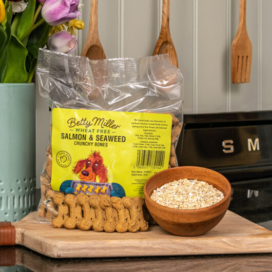 Betty Millers Salmon & Seaweed Bones for Dogs 400g