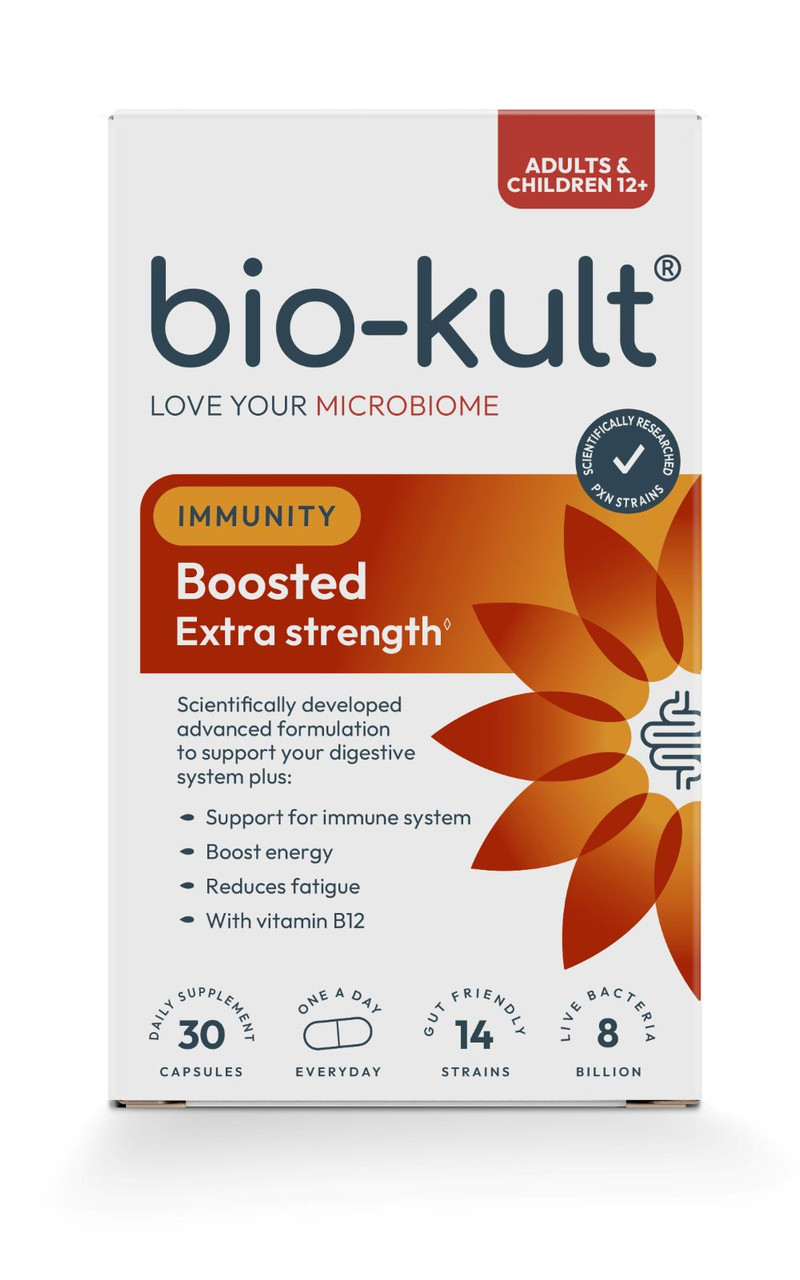 Bio-Kult Boosted Extra Strength Biotics Gut Supplement 30 Capsules