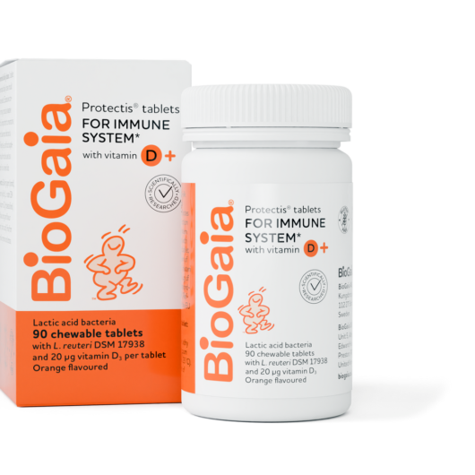 Biogaia Protectis Orange Vitamin D3 20 mcg 90 Chewable Tablets